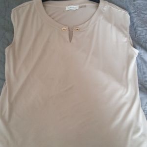 " Calvin Klein blouse" "No sleeve Blouse"